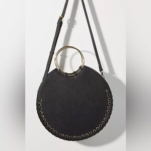 Anthropologie Marla Stitched Circle Bag Bohemian Chic Everyday Bag